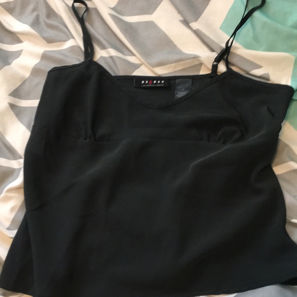 Liz Claiborne axcess camisole tank black XS 4